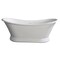 Alfi Brand 67" White Matte Pedestal Solid Surface Resin Bathtub AB9950 - alternate 4